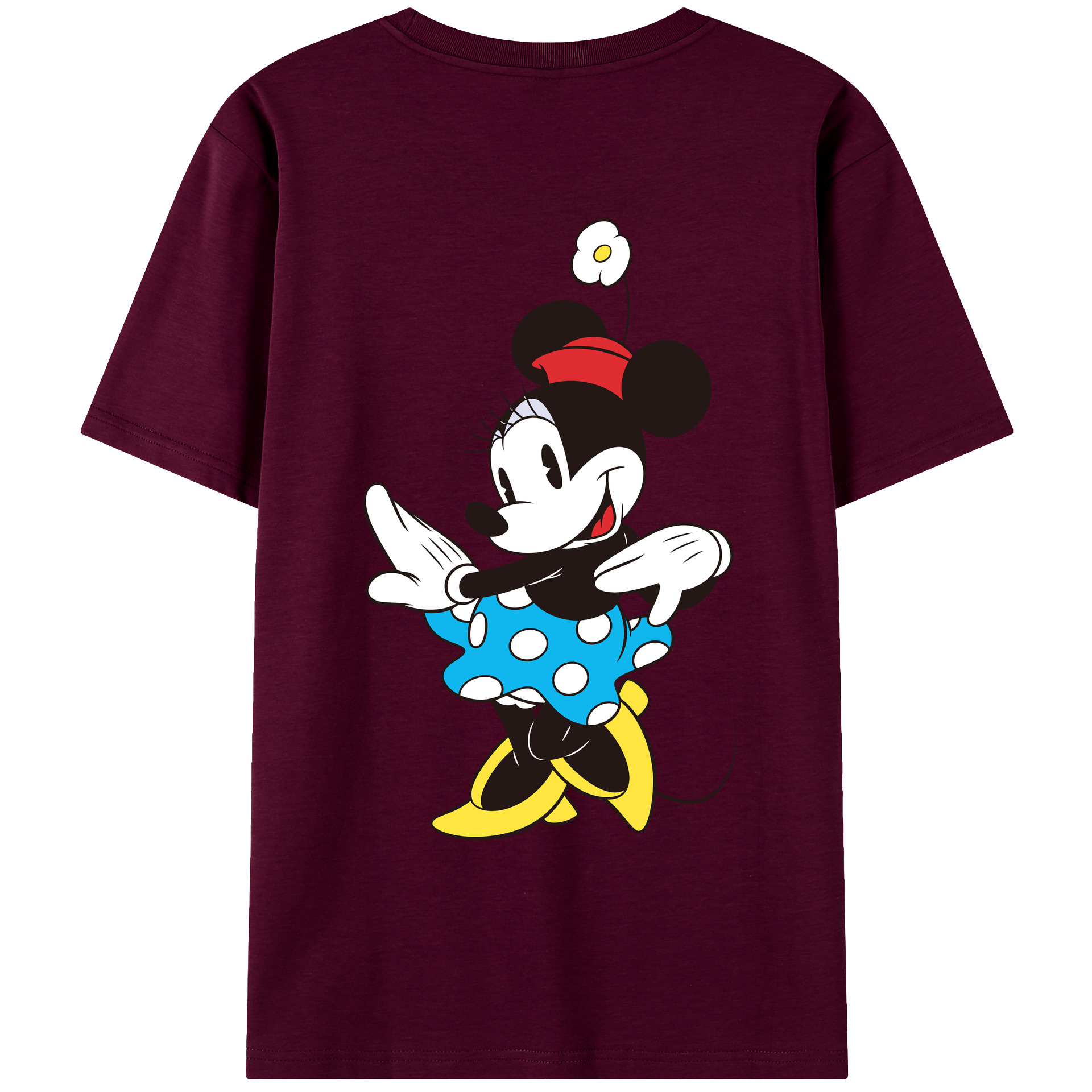 （画像用） ミッキーマウス Mickey Mouse レディース半袖Tシャツ(バックプリント)